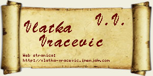 Vlatka Vračević vizit kartica